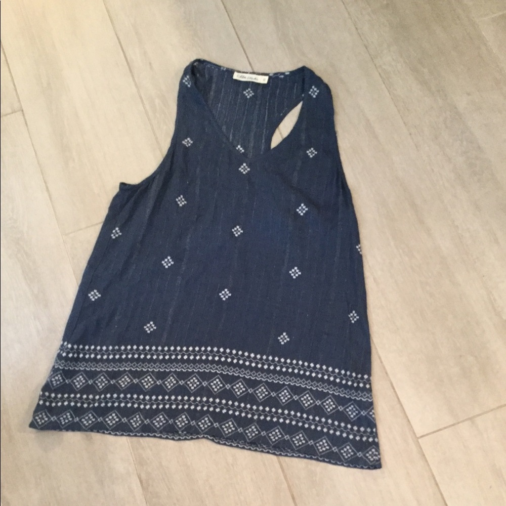 Chloe & Katie racer back sleeveless blouse